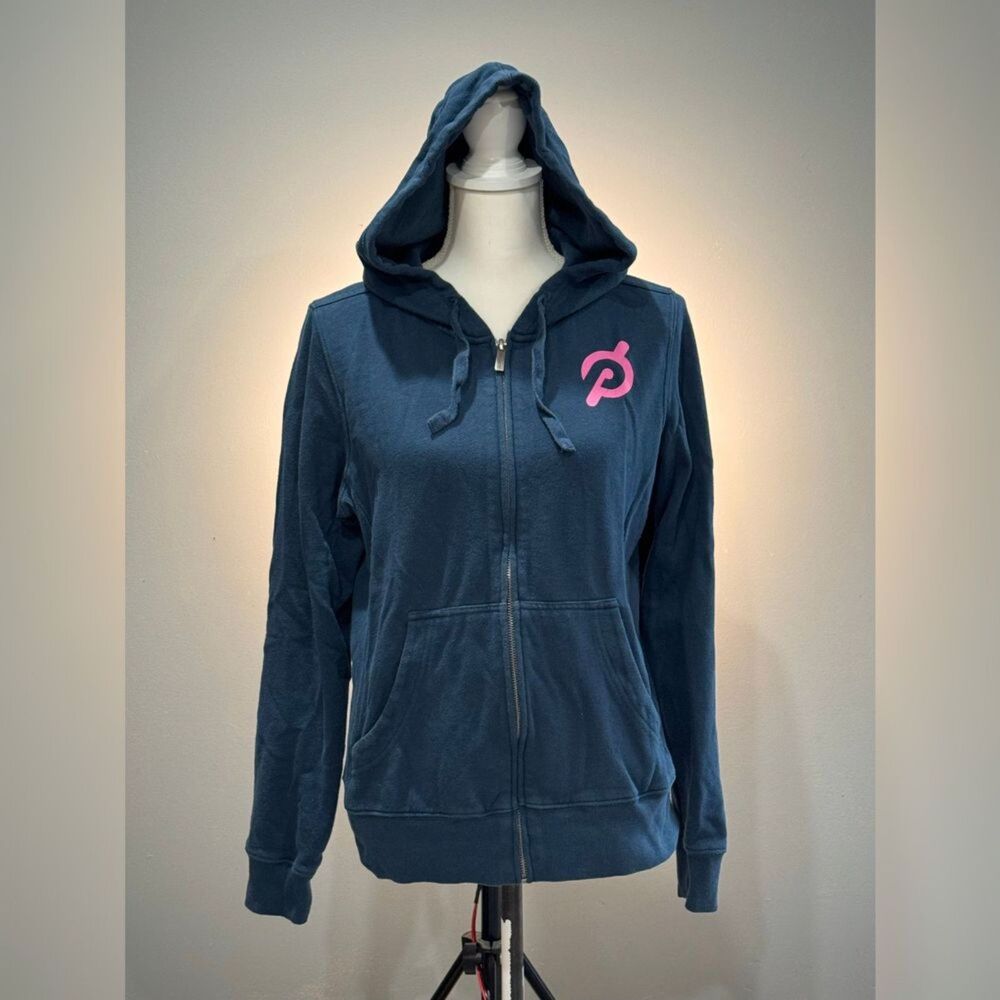 Blue Peloton Hooded Sweatshirt Size L EUC